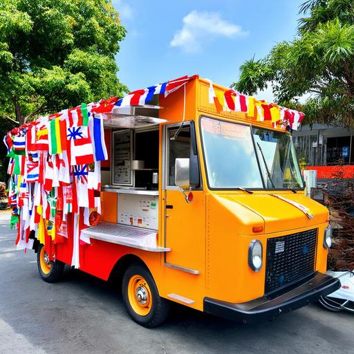 Asiatische Streetfood-Stände